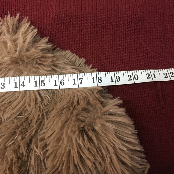 vintage y2k angie faux fur shaggy long coat duster sz m - Picture 8 of 11